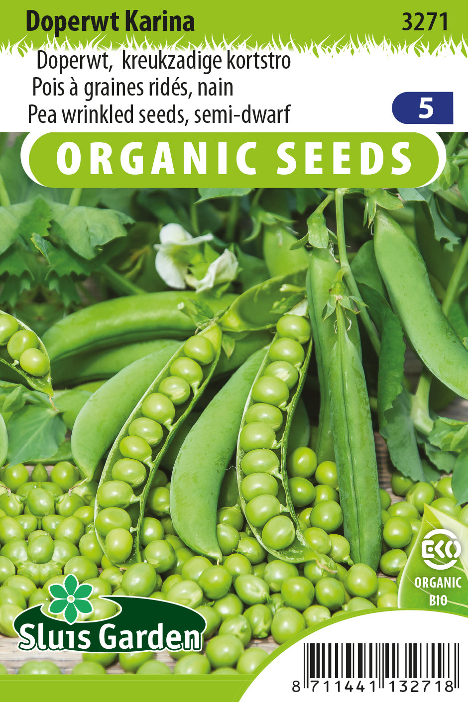Erwt kreukzadig BIO