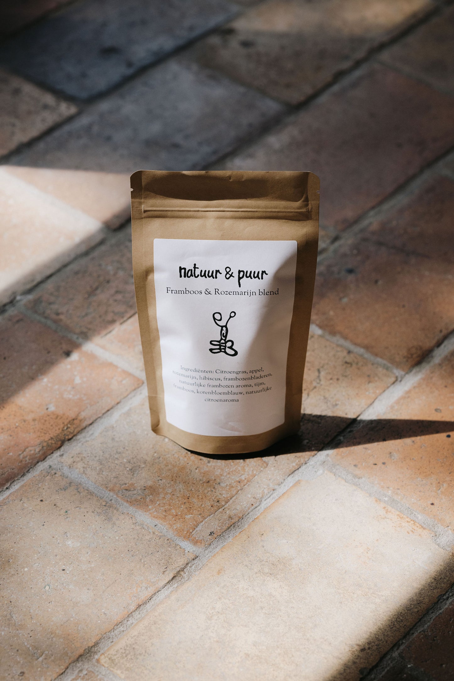 Natuur & Puur Framboos & Rozemarijn Blend – Premium Losse Kruidenthee