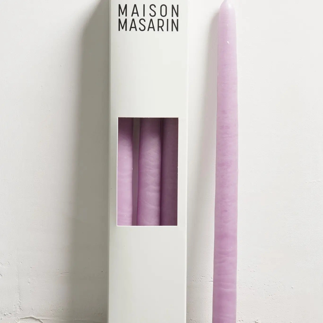 Ambachtelijke Franse stompkaarsen van minerale was en katoenen lont - set van 3