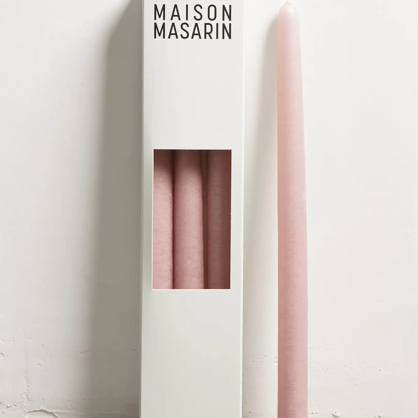 Ambachtelijke Franse stompkaarsen van minerale was en katoenen lont - set van 3