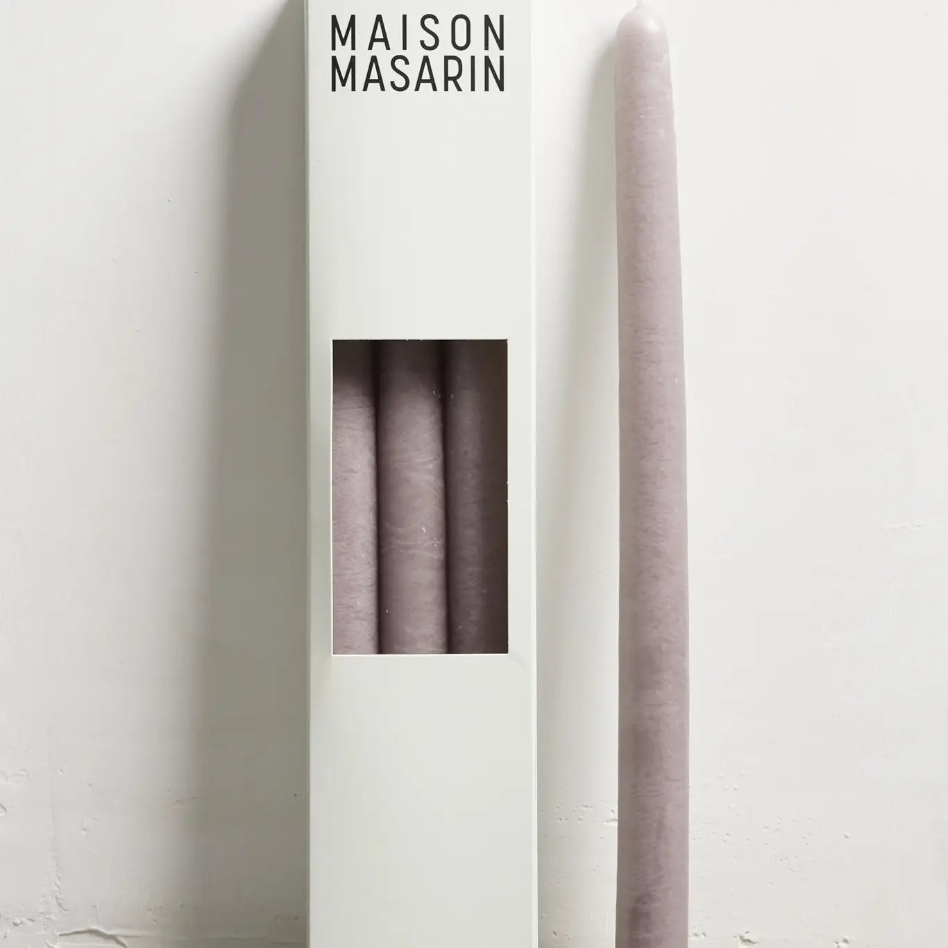 Ambachtelijke Franse stompkaarsen van minerale was en katoenen lont - set van 3