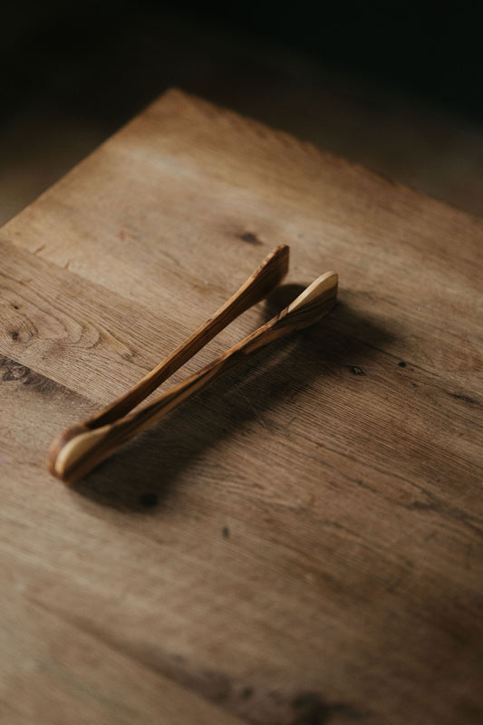 Olijfhouten tang handgemaakt