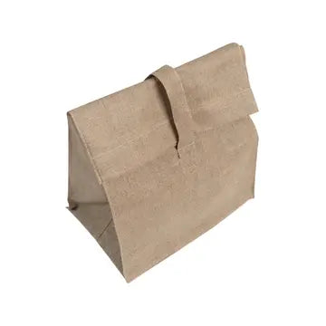 100% herbruikbare waterdichte linnen lunchtas natuurlijk. Niet chemisch gewassen.